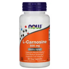 Амінокислота Now Foods L-Carnosine, 500 мг 50 веган капс (733739000781)