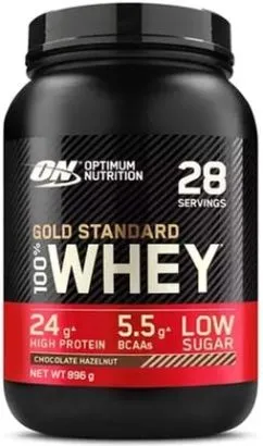 Протеїн Optimum Nutrition Gold Standard 100% Whey 909 г Chocolate Hazelnut (748927060676)