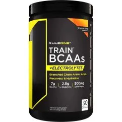Амінокислота BCAA R1 (Rule One) Train BCAAs + Electrolytes 450 г Апельсин (837234107560)