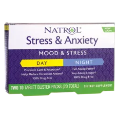 Амінокислота Natrol Stress & Anxiety Tab 10+10 таблеток (47469054588)