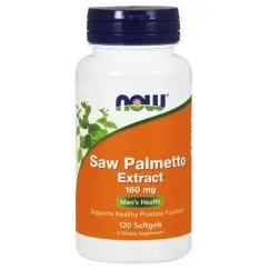 Натуральна добавка Now Foods Saw Palmetto Extract 160 мг 120 софт гель (733739047427)