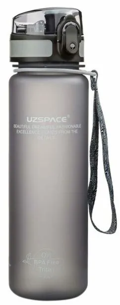 Бутылка для воды UZspace Grey (500 мл) Серая