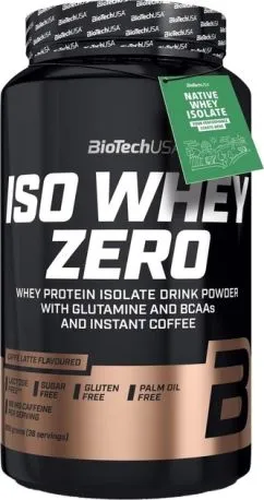 Протеїн Biotech IsoWhey Zero Lactose Free 908г Caffé Latte (5999076218691)