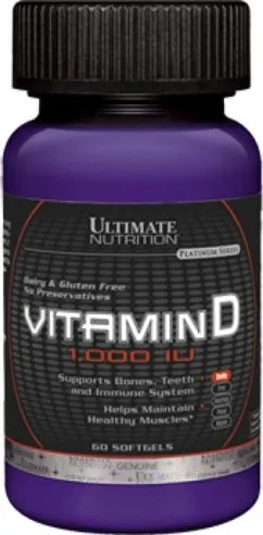 Вітаміни Ultimate Nutrition Vitamin D 60 гель.кап. (99071003393)