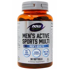 Вітаміни і мінерали Now Foods Men's Active Sports Multi 90 софт гель (733739038906)