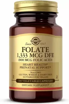 Вітаміни Solgar Folic Acid 800 мкг 100 таб (33984010918)