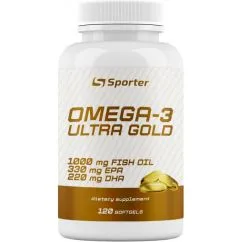 Вітаміни Sporter Omega 3 Ultra Gold (330 EPA/220 DHA) 1000mg 120 софт гель (4820249721704)