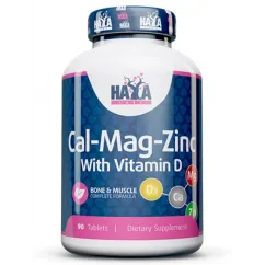 Вітаміни і мінерали Haya Labs Calcium Magnesium & Zinc with Vitamin D 90 таб (854822007316)