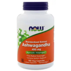 Натуральна добавка Now Foods Ashwagandha 450 mg 180 веган капс (733739045935)