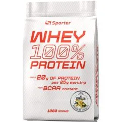 Протеїн Sporter Whey 100% Protein 1 кг Ваніль (4820249721827)