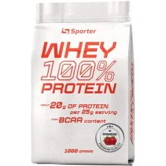 Протеин Sporter Whey 100% Protein 1 кг Клубника