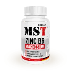 Вітаміни і мінерали MST Zinc B6 mag 60 caps (4260641161195)