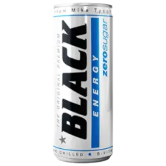 Енергетик Black Енергетичний напій Black Zero Sugar 250 мл (5900552021865)