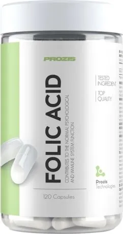 Витамины Prozis Folic Acid Vitamin B9 500 mcg 60 капс (5600826204405)