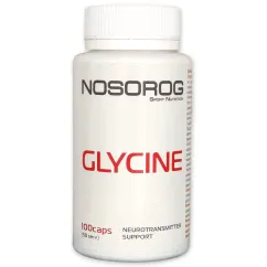 Амінокислота Nosorog Glicine 100 капсул (2000000002439)