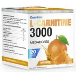 Жироспалювач Quamtrax L-Carnitine 3000 - 20 флаконів, апельсин (8436046971455)