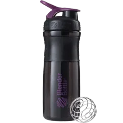 Шейкер Blender Bottle SportMixer з кулькою 820 мл Black/Plum (847280030804)