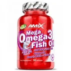 Вітаміни Amix Mega Omega 3 Fish Oil 1000 мг (330 мг/220 мг) 90 софт гель (8594159532823)