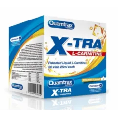 Жироспалювач Quamtrax XTRA L-Carnitine - 20 флаконів, апельсин (8436046970304)
