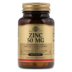 Мінерали Solgar Zinc 50 mg 100 капс