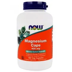 Минералы Now Foods Magnesium 400 мг 180 веган капс (733739012838)