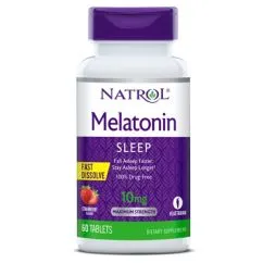 Натуральная добавка Natrol Melatonin 10mg Citrus 60 таб 10/2022 (47469076689)