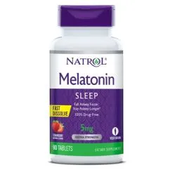 Натуральна добавка Natrol Melatonin 5mg Straw 90 таб (47469058654)