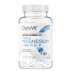 Витамины и минералы OstroVit Magnesium Triple + B6 P-5-P 90 капс (5903246229219)