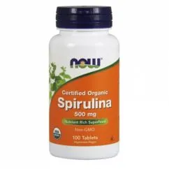 Натуральна добавка Now Foods Spirulina 500 мг 100 таб (733739026965)