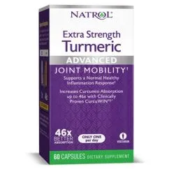 Натуральна добавка Natrol Turmeric Extra Strength 60 капс КУРКУМИН (47469071462)