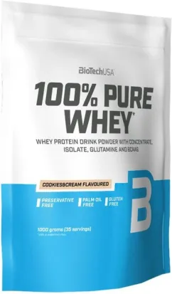 Протеїн Biotech 100% Pure Whey 1000 г Печиво з вершками (5999076238231)