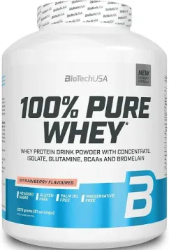 Протеїн Biotech 100% Pure Whey 2270 г Полуниця (5999076238019)