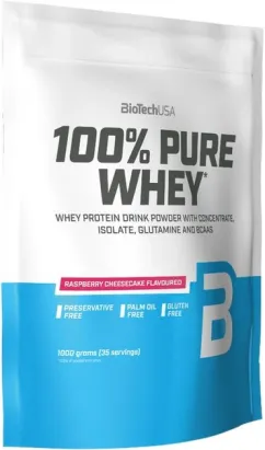 Протеин Biotech 100% Pure Whey 1000 г Малиновый чизкейк (5999076238293)