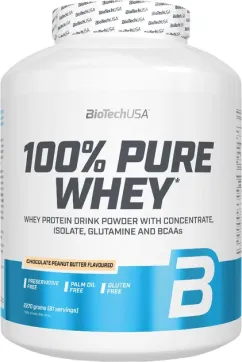 Протеин Biotech 100% Pure Whey 2270 г Шоколад-арахисовая паста (5999076238095)