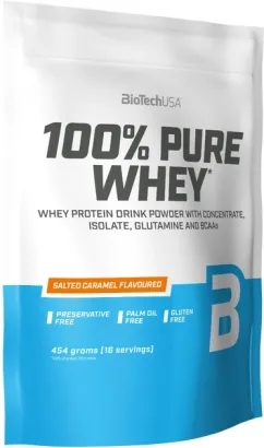 Протеин Biotech 100% Pure Whey 454 г Соленая карамель (5999076238439)