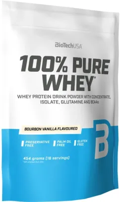 Протеин Biotech 100% Pure Whey 454 г Бурбон-ваниль (5999076238316)