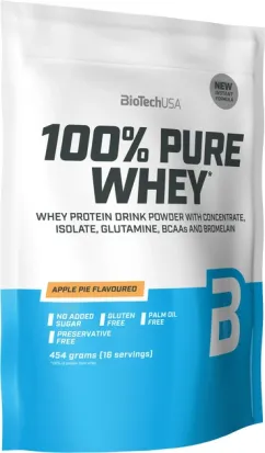 Протеин Biotech 100% Pure Whey 454 г Яблочный пирог 454 г (5999076249619)