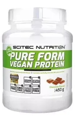 Протеїн Scitec Nutrition Pure Form Vegan Protein 450g Chocolate (5999100002715)