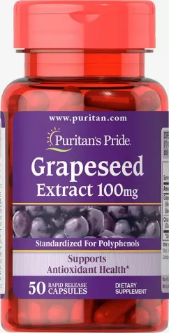 Натуральная добавка Puritan's Pride Grapeseed Extract 100 мг 50 капсул (5732)