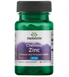Мінерали Swanson Chelated Zinc 30 мг 90 капсул (19958)