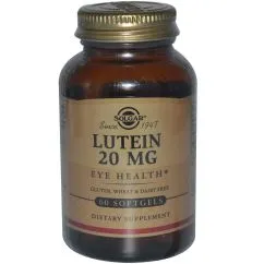 Пищевая добавка Solgar Lutein 20 мг 60 капсул (21936)