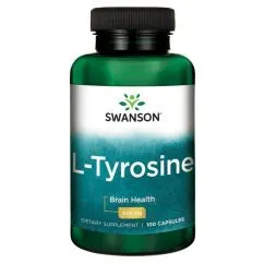 Аминокислота Swanson L-Tyrosine 500 мг 100 капсул (20630)