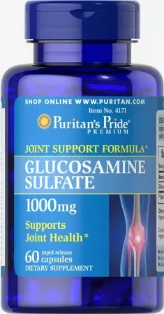 Глюкозамин Puritan's Pride Sulfate 1000 мг 60 капсул (5802)