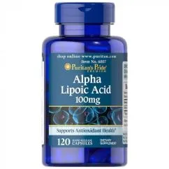 Натуральная добавка Puritan's Pride Alpha Lipoic Acid 100 мг 120 капсул (11770)