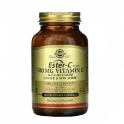 Вітаміни Solgar Ester-C Plus Veg 500 мг 100 капсул (21952)
