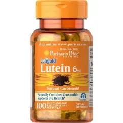 Пищевая добавка Puritan's Pride Lutein 6 мг with Zeaxanthin 100 капсул (15717)