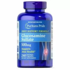 Хондропротектор Puritan's Pride Glucosamine Sulfate 500 мг 240 капсул (23227)