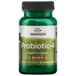 Пробіотик Swanson Probiotic-4 3billion 60 капсул (21342)