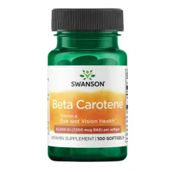 Вітаміни Swanson Beta-Carotene 25,000 IU 7,500 vru RAE 100 капсул(20172)