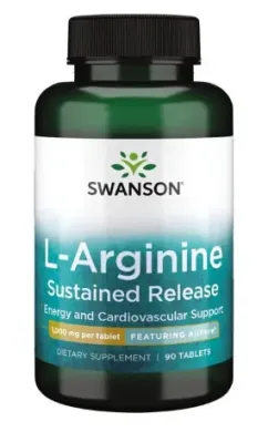 Аминокислота Swanson L-Arginine 1000 мг 90 капсул (20169)